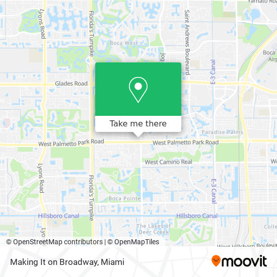 Making It on Broadway map