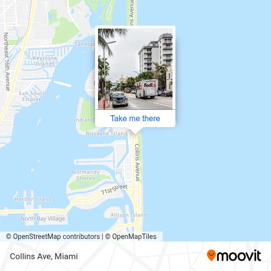 Collins Ave map