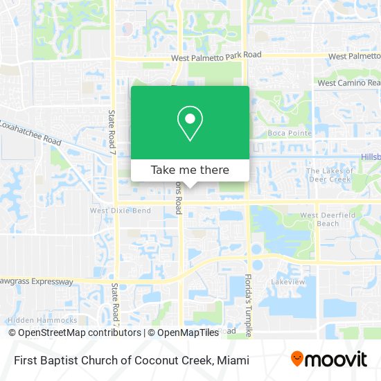 Mapa de First Baptist Church of Coconut Creek