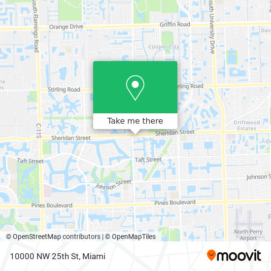 10000 NW 25th St map