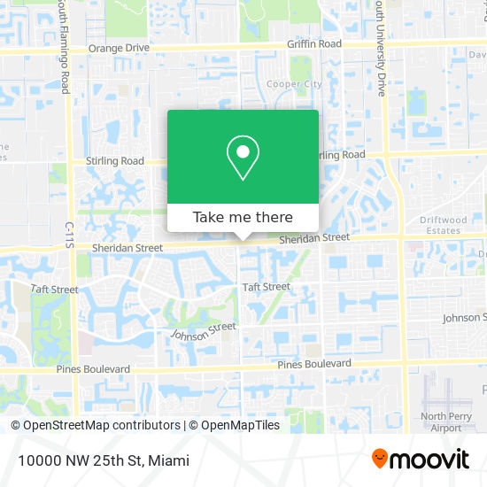 Mapa de 10000 NW 25th St