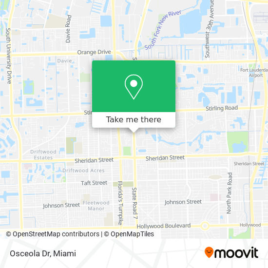 Osceola Dr map