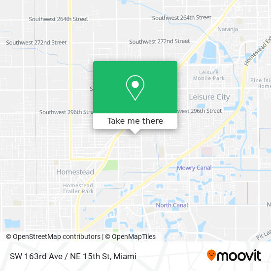 SW 163rd Ave / NE 15th St map