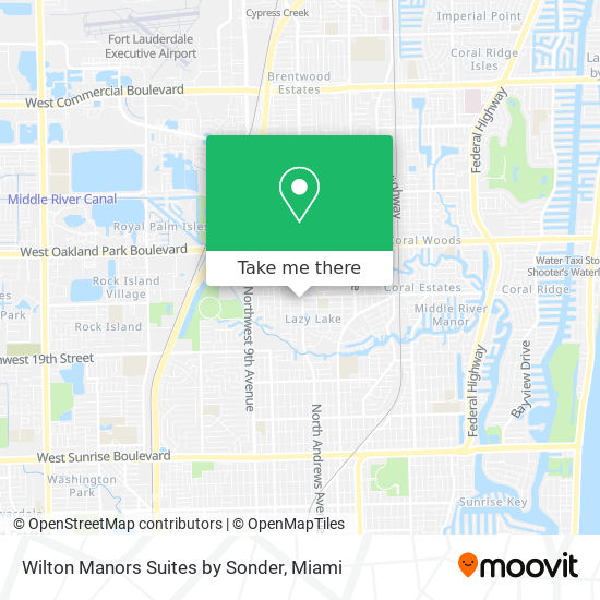 Wilton Manors Suites by Sonder map