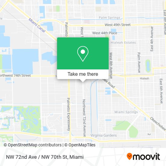 NW 72nd Ave / NW 70th St map