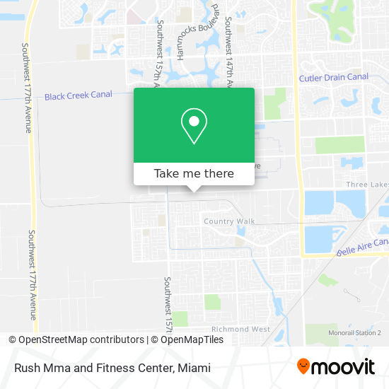 Mapa de Rush Mma and Fitness Center