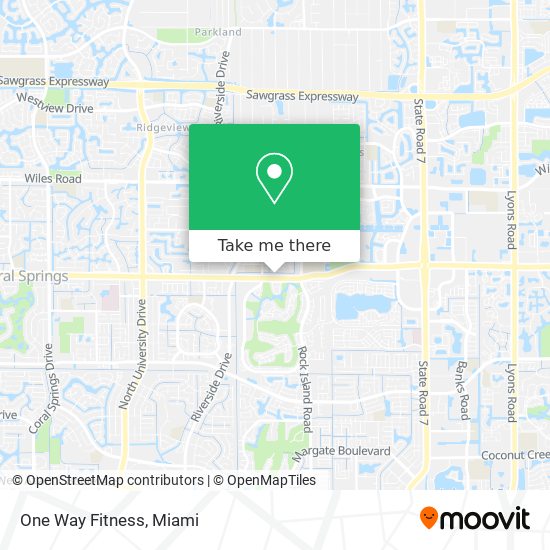 One Way Fitness map