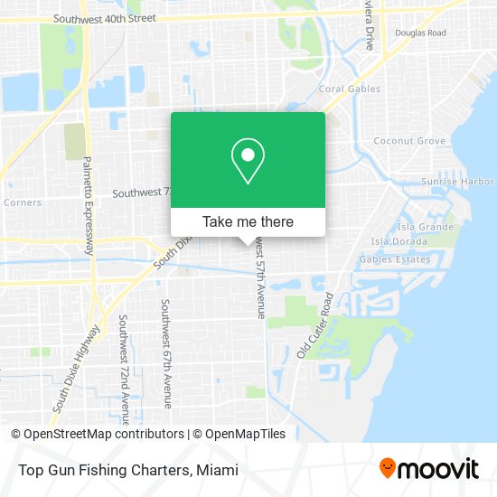 Top Gun Fishing Charters map