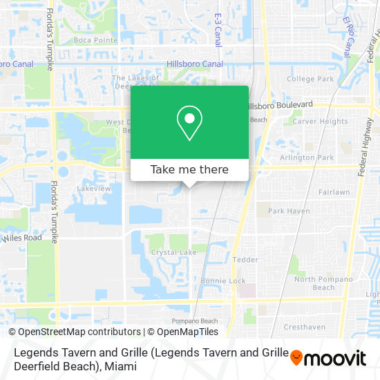 Legends Tavern and Grille (Legends Tavern and Grille Deerfield Beach) map