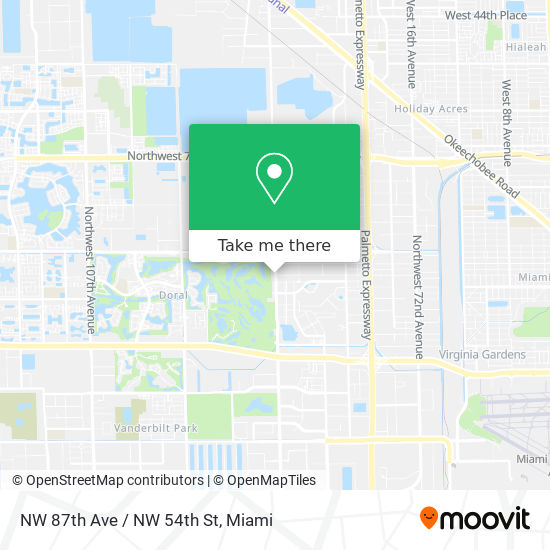 NW 87th Ave / NW 54th St map