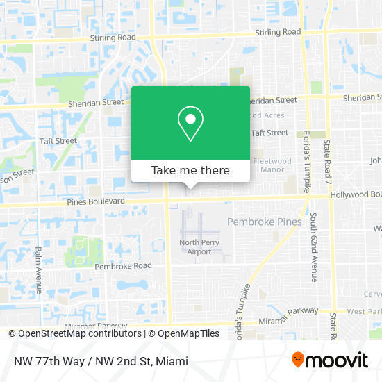 Mapa de NW 77th Way / NW 2nd St