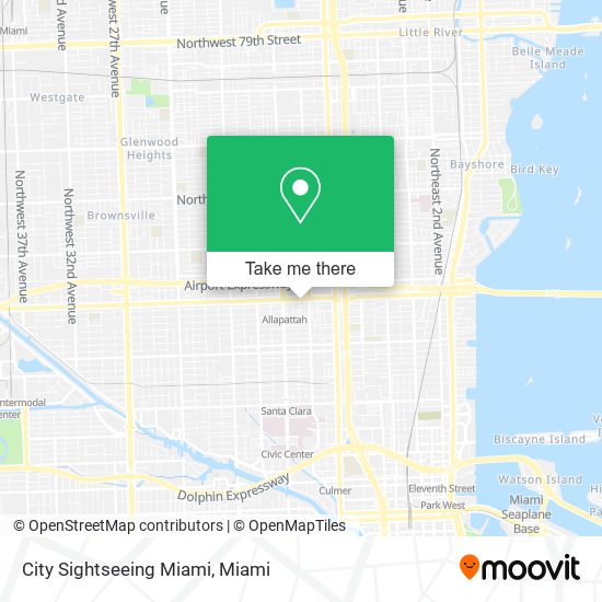 City Sightseeing Miami map