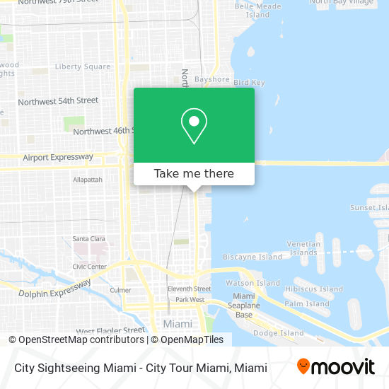 City Sightseeing Miami - City Tour Miami map