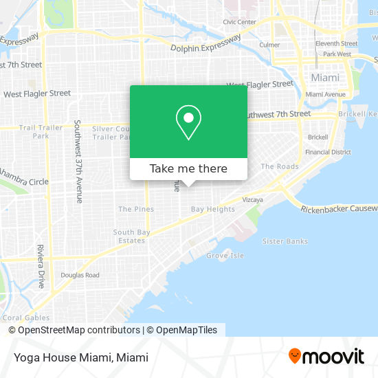 Mapa de Yoga House Miami