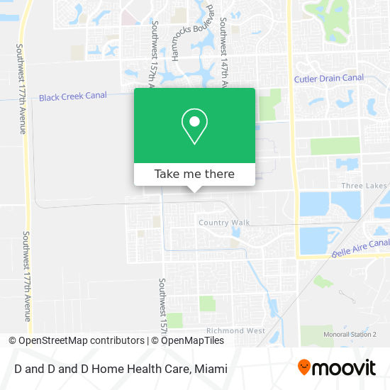 D and D and D Home Health Care map