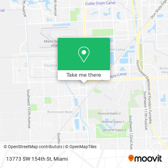 13773 SW 154th St map