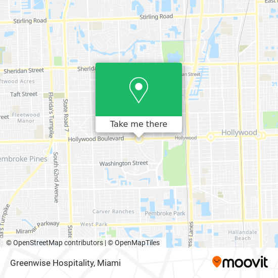 Greenwise Hospitality map