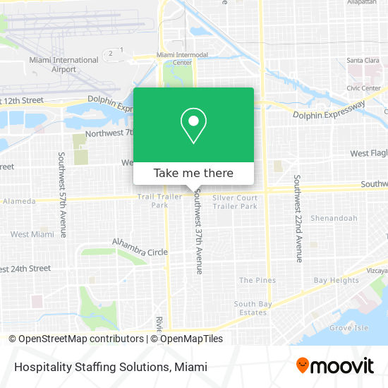 Mapa de Hospitality Staffing Solutions