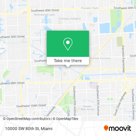 10000 SW 80th St map