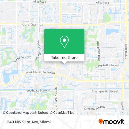 Mapa de 1240 NW 91st Ave