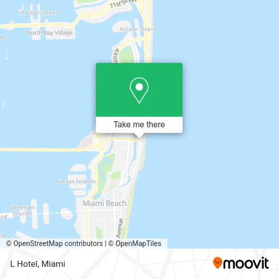 L Hotel map