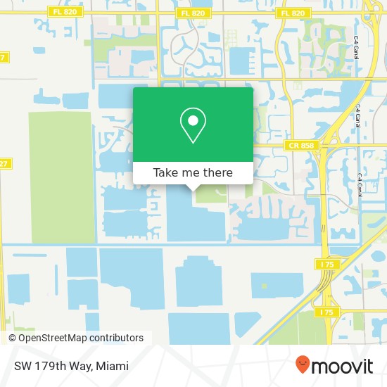 SW 179th Way map