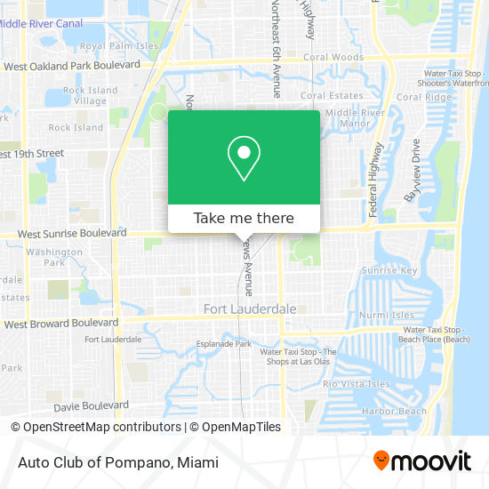 Auto Club of Pompano map