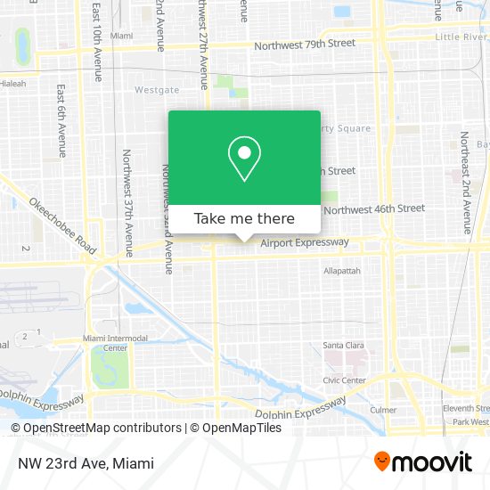 Mapa de NW 23rd Ave