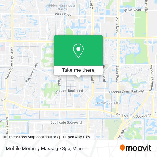 Mapa de Mobile Mommy Massage Spa