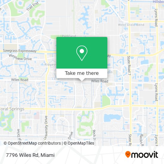 Mapa de 7796 Wiles Rd