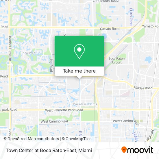 Town Center at Boca Raton-East map