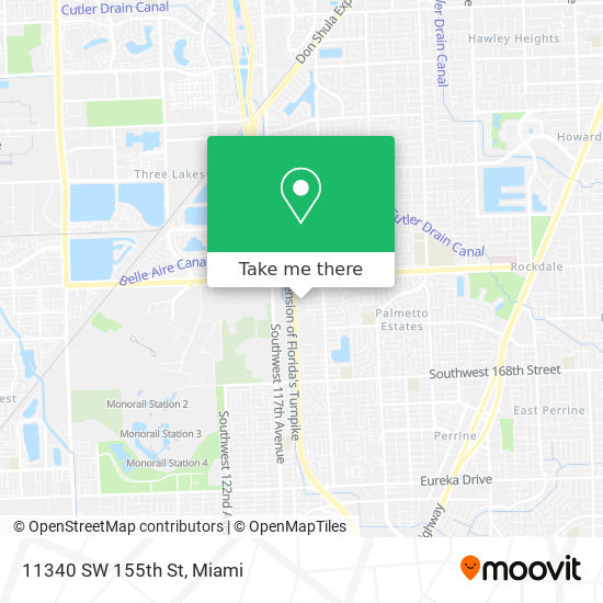 11340 SW 155th St map