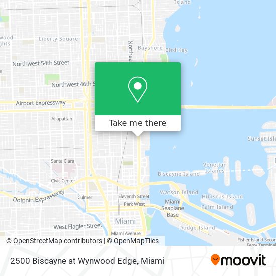 Mapa de 2500 Biscayne at Wynwood Edge