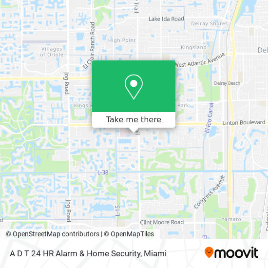 A D T 24 HR Alarm & Home Security map