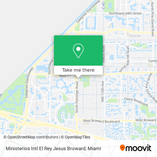 Mapa de Ministerios Intl El Rey Jesus Broward