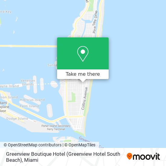 Mapa de Greenview Boutique Hotel (Greenview Hotel South Beach)