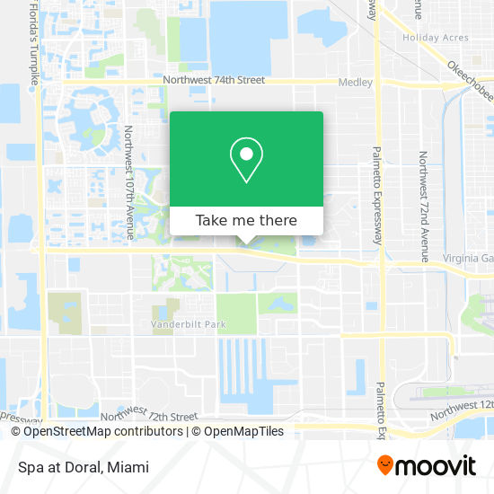 Spa at Doral map