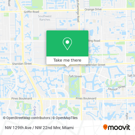 NW 129th Ave / NW 22nd Mnr map