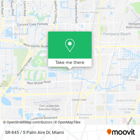 SR-845 / S Palm Aire Dr map