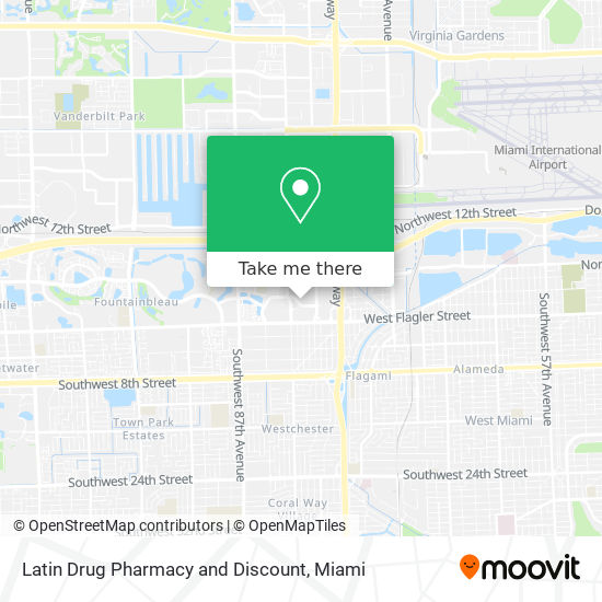Latin Drug Pharmacy and Discount map
