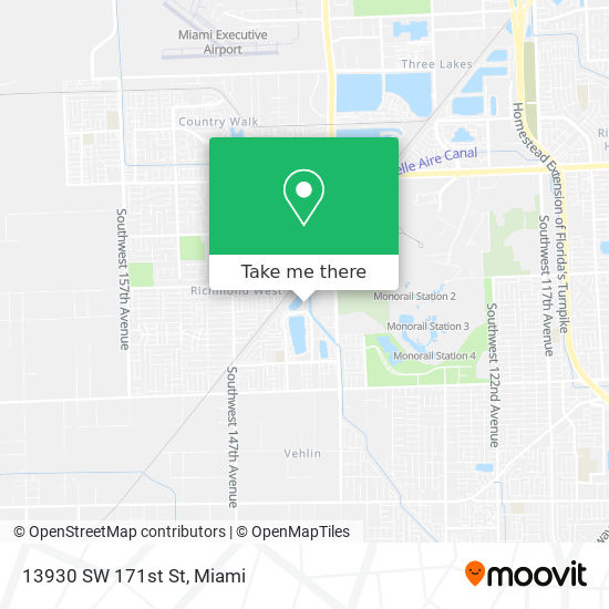 13930 SW 171st St map