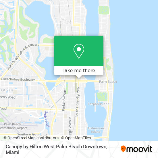 Canopy by Hilton West Palm Beach Downtown map