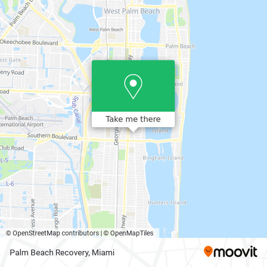 Palm Beach Recovery map