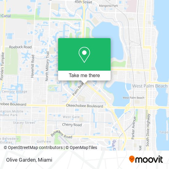 Mapa de Olive Garden