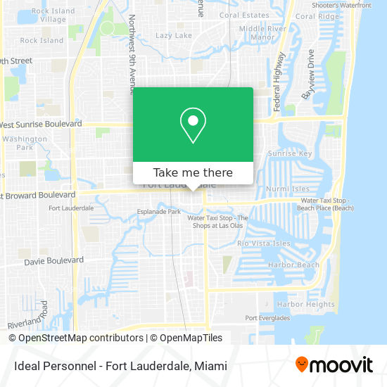 Mapa de Ideal Personnel - Fort Lauderdale