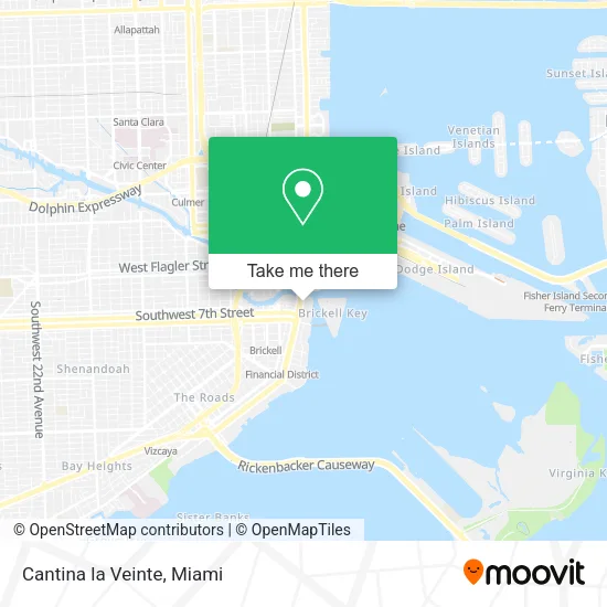 Cantina la Veinte map