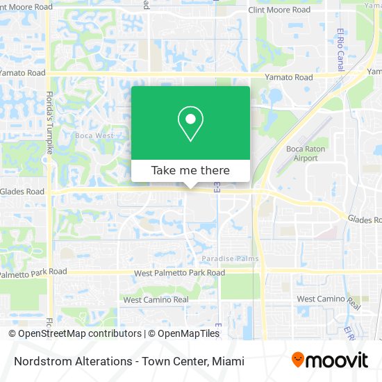 Nordstrom Alterations - Town Center map