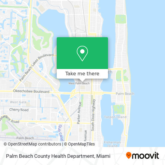 Palm Beach County Health Department map