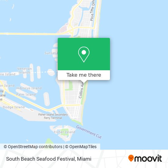 Mapa de South Beach Seafood Festival