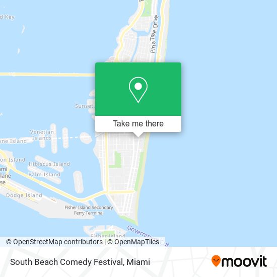 Mapa de South Beach Comedy Festival